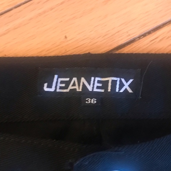 Jeanetix Straight Leg Black Jeans Size 36 - Picture 3 of 5